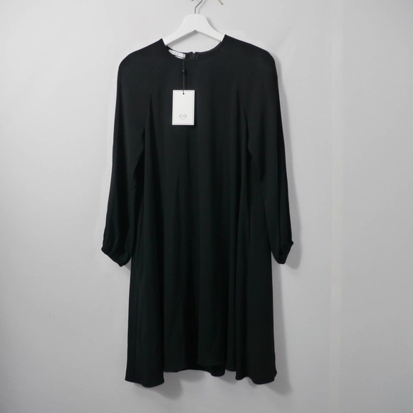 CO Essential Black Shift Long Sleeve Dress Size XS - Picture 1 of 12